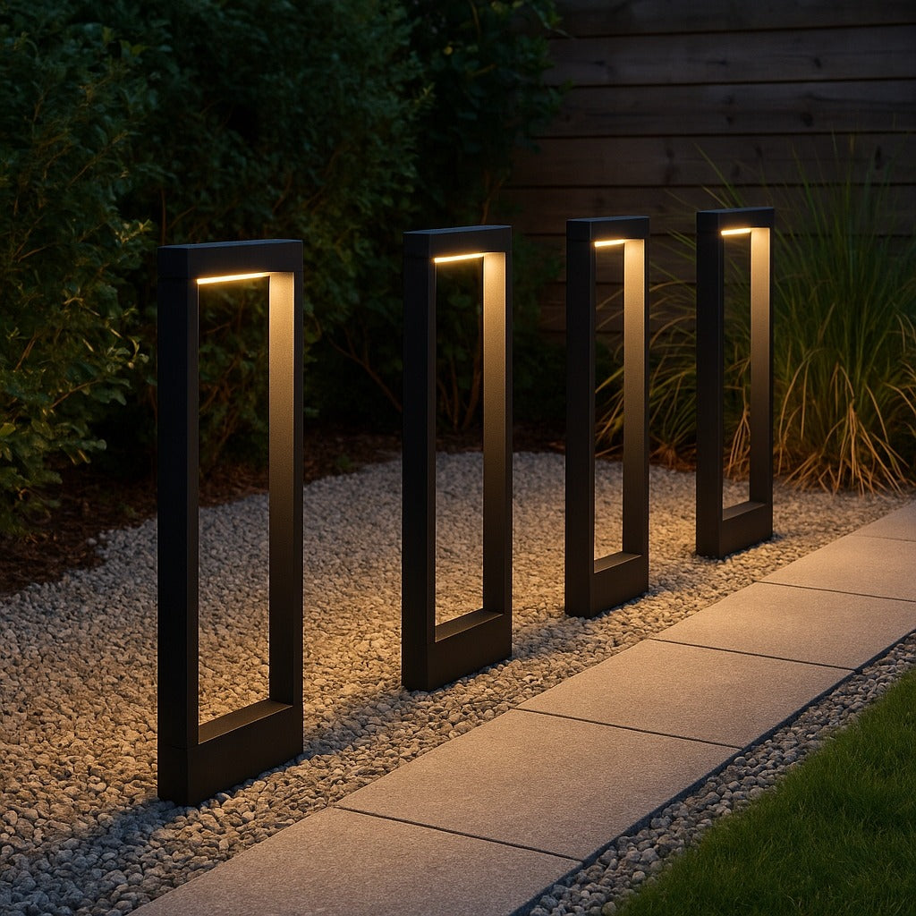 LED lauko stulpinis šviestuvas 60 cm 4000K Rio kolekcija, atsparus vandeniui sodui ir kiemui