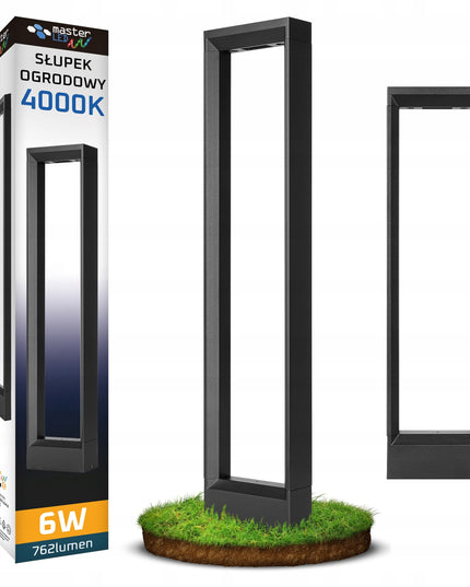 LED lauko stulpinis šviestuvas 60 cm 4000K Rio kolekcija, atsparus vandeniui sodui ir kiemui