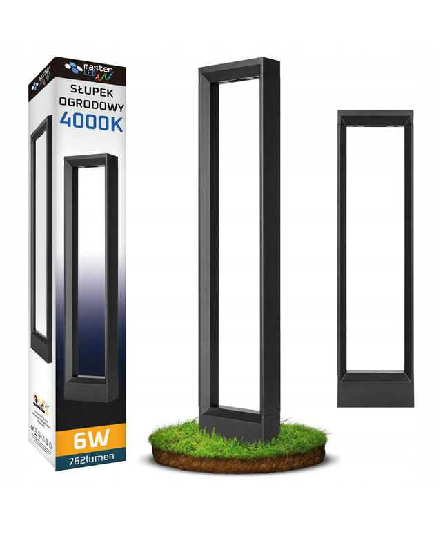 LED lauko stulpinis šviestuvas 60 cm 4000K Rio kolekcija, atsparus vandeniui sodui ir kiemui