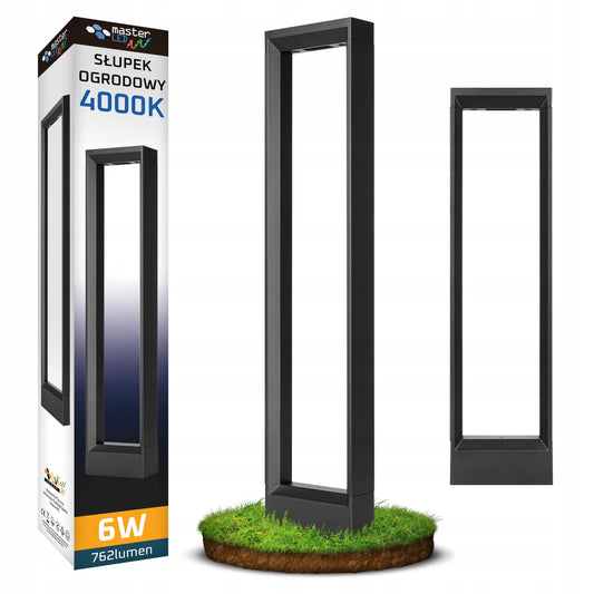 LED lauko stulpinis šviestuvas 60 cm 4000K Rio kolekcija, atsparus vandeniui sodui ir kiemui