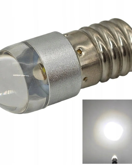 LED lemputė žibintuvėliams E10 6V-30V CREE balta šviesa