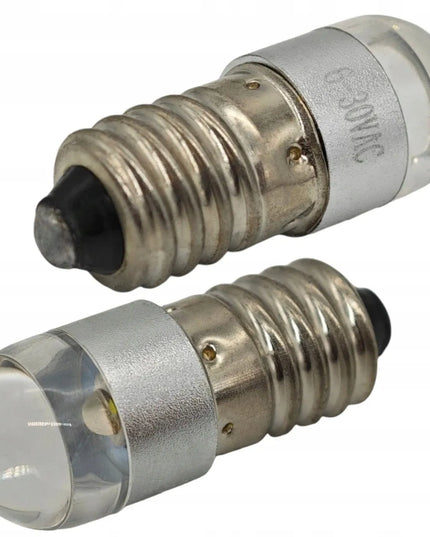 LED lemputė žibintuvėliams E10 6V-30V CREE balta šviesa