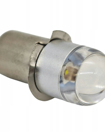 LED lemputė žibintuvėliams PX13.5, P13, P13.5s, HS3 6V-30V balta šviesa