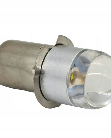 LED lemputė žibintuvėliams PX13.5, P13, P13.5s, HS3 6V-30V balta šviesa