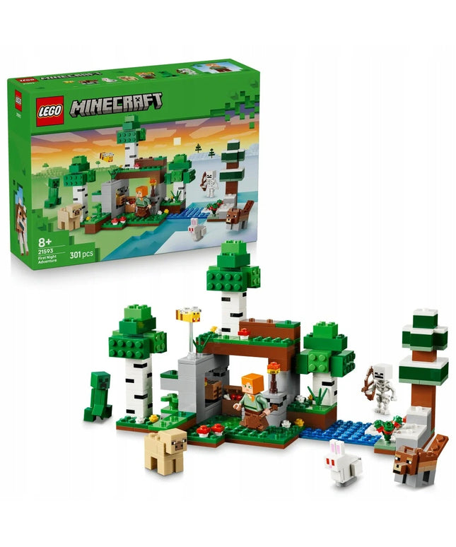 LEGO 21593 MINECRAFT Išgyvenimas pirmąją naktį