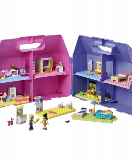 LEGO 42697 FRIENDS Kūrybinis lagaminas su lėlių nameliu