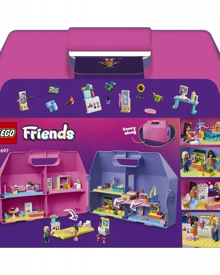 LEGO 42697 FRIENDS Kūrybinis lagaminas su lėlių nameliu