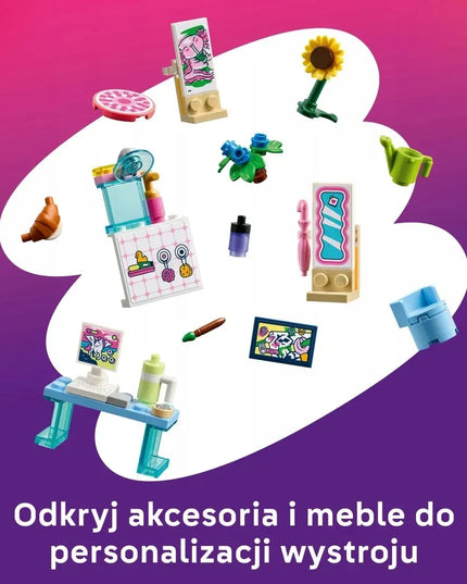 LEGO 42697 FRIENDS Kūrybinis lagaminas su lėlių nameliu