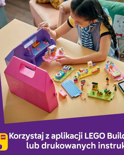 LEGO 42697 FRIENDS Kūrybinis lagaminas su lėlių nameliu