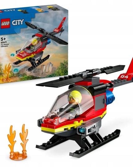 LEGO 60411 CITY Gaisrininkų gelbėjimo sraigtasparnis
