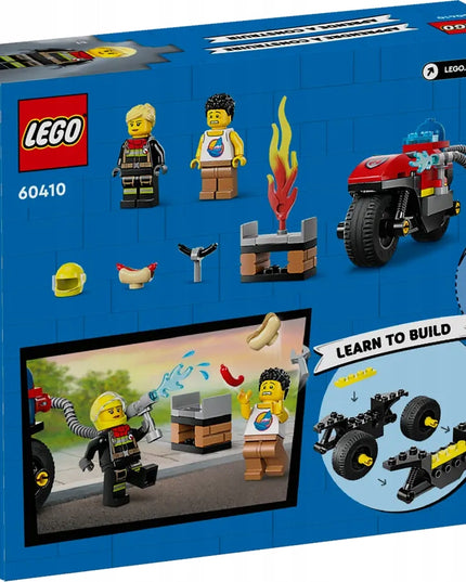 LEGO City 60410 Ugniagesių gelbėjimo motociklas, 57 detalių
