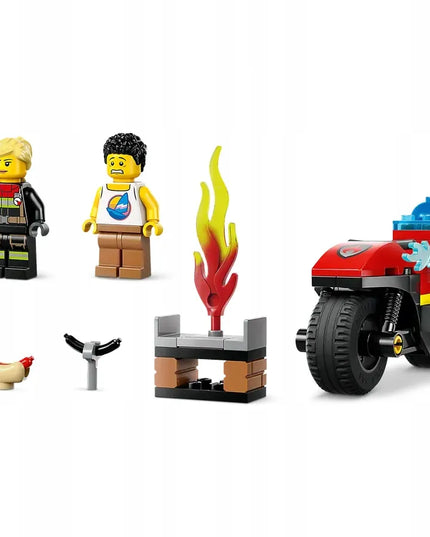 LEGO City 60410 Ugniagesių gelbėjimo motociklas, 57 detalių