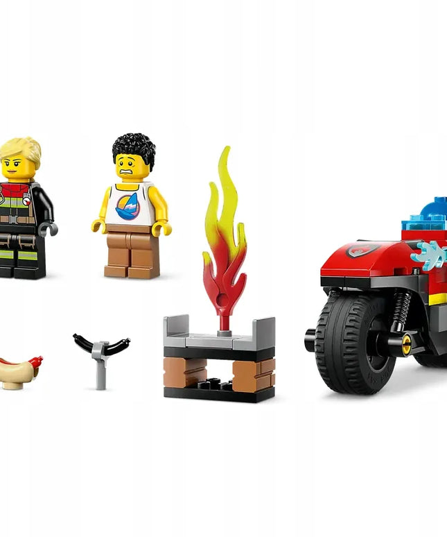 LEGO City 60410 Ugniagesių gelbėjimo motociklas, 57 detalių