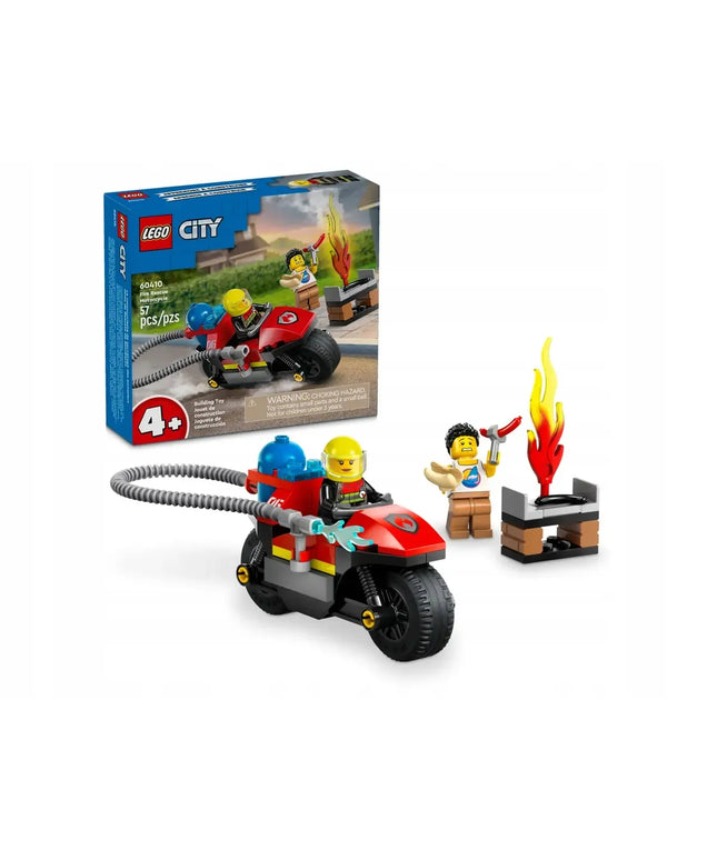 LEGO City 60410 Ugniagesių gelbėjimo motociklas, 57 detalių