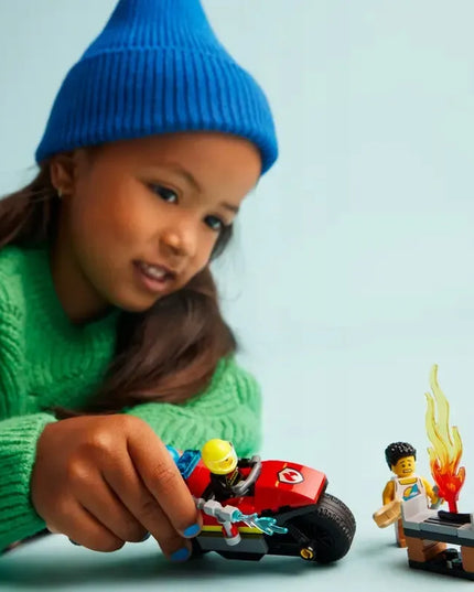 LEGO City 60410 Ugniagesių gelbėjimo motociklas, 57 detalių