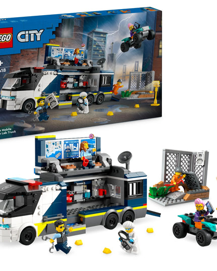 LEGO City 60418 Mobili policijos kriminalistinė laboratorija