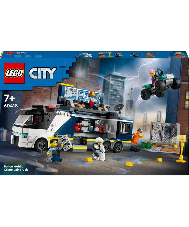 LEGO City 60418 Mobili policijos kriminalistinė laboratorija