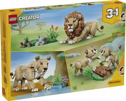 LEGO Creator 3 viename 31386 Laukiniai gyvūnai: Didingas liūtas