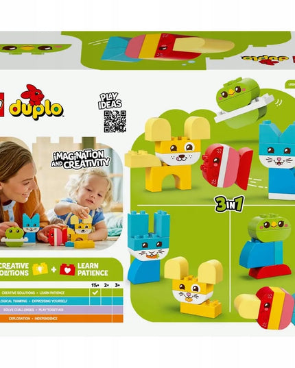 LEGO DUPLO Kūrybiški gyvūnėliai 3 viename 10477