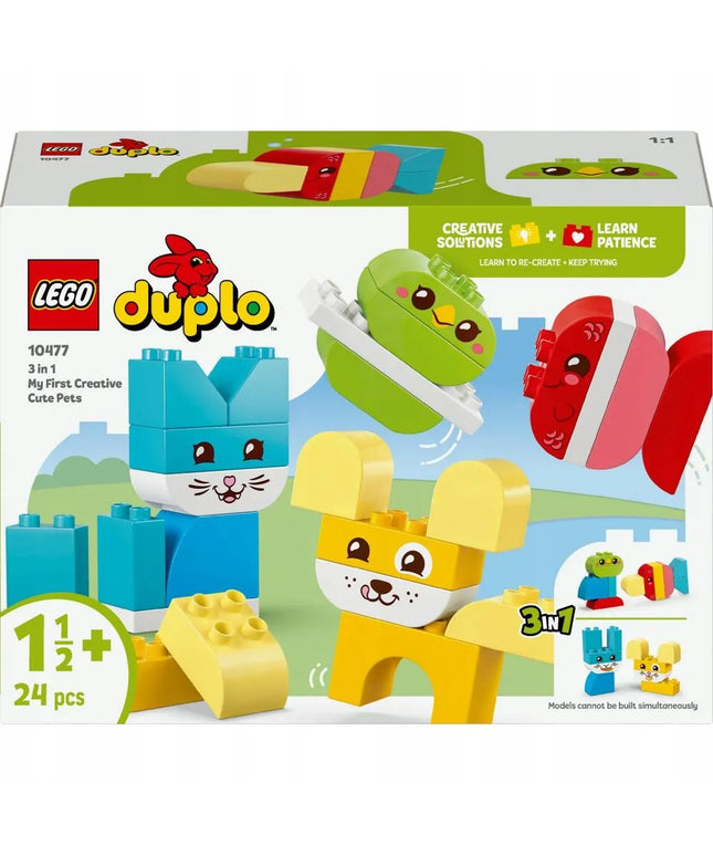 LEGO DUPLO Kūrybiški gyvūnėliai 3 viename 10477