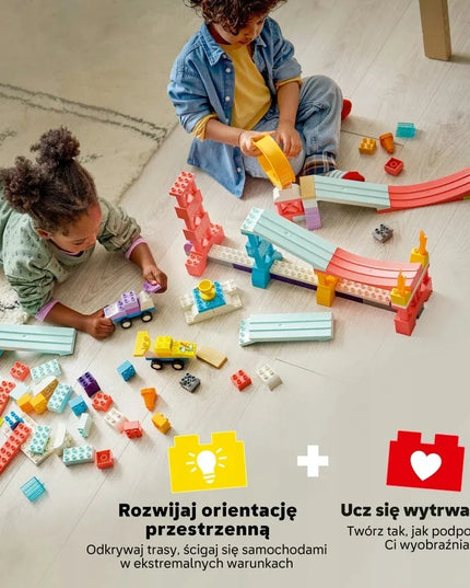 LEGO DUPLO TOWN Kūrybiškos 3 viename trasos su transporto priemonėmis 10478