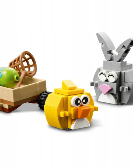 LEGO Iconic Velykinių kiaušinių paieška su zuikučiu ir viščiuku 40808