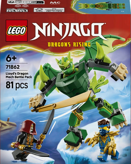 LEGO Ninjago 71862 Lloydo drakono mechanizmas – kovinis rinkinys