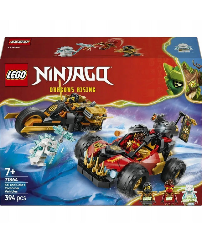 LEGO NINJAGO Kaio ir Cole'o daugiafunkcės transporto priemonės 71864