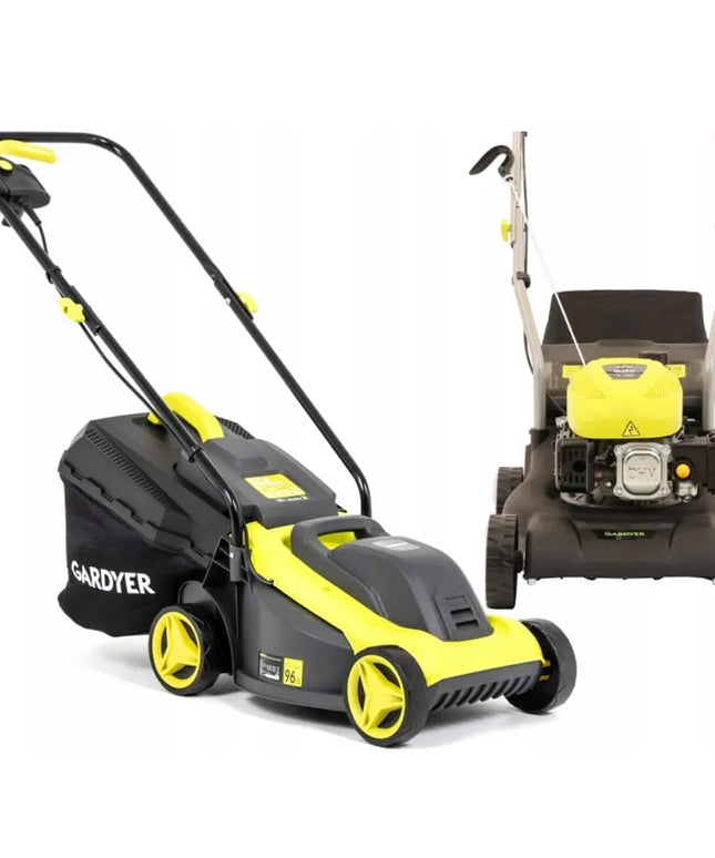 Lengva elektrinė žoliapjovė Gardyer 1200W su 3-jų pakopų pjovimo reguliavimu ir 30 l krepšiu
