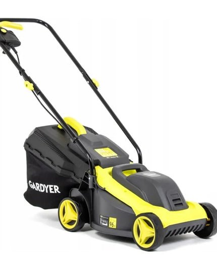 Lengva elektrinė žoliapjovė Gardyer 1200W su 3-jų pakopų pjovimo reguliavimu ir 30 l krepšiu