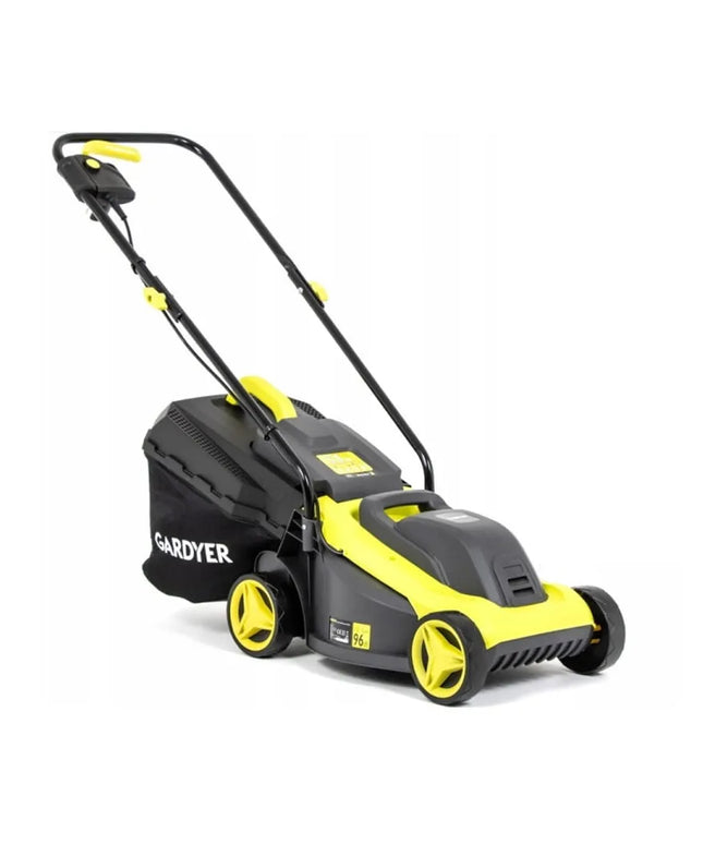 Lengva elektrinė žoliapjovė Gardyer 1200W su 3-jų pakopų pjovimo reguliavimu ir 30 l krepšiu