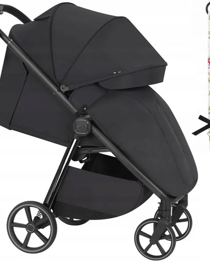 Lengvas sportinis vežimėlis Carrello Bravo M Lite, LED apšvietimas, juodas