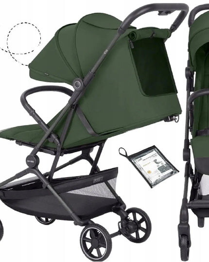 Lengvas sportinis vežimėlis Carrello EVO, Chateau Green, su apsauga nuo lietaus