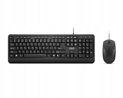 Lenovo 160 Combo laidinis klaviatūros ir pelės rinkinys, US išdėstymas, juodas
