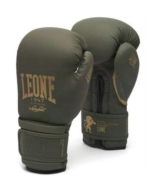 Leone 1947 bokso pirštinės B&W Military Edition žalios 12OZ