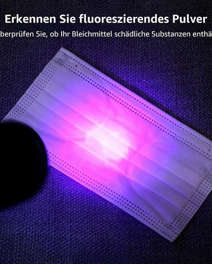 Lepro HD51 UV LED 395nm žibintuvėlis – dėmių detektorius ir banknotų tikrintuvas