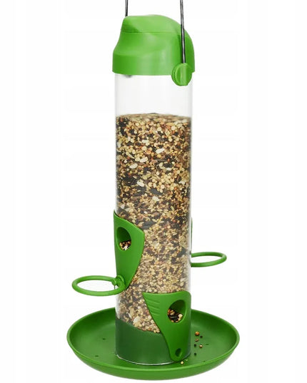 Lesykla paukščiams žiemai – grūdų tūbelė + 1kg lesalo + patarimų knygelė