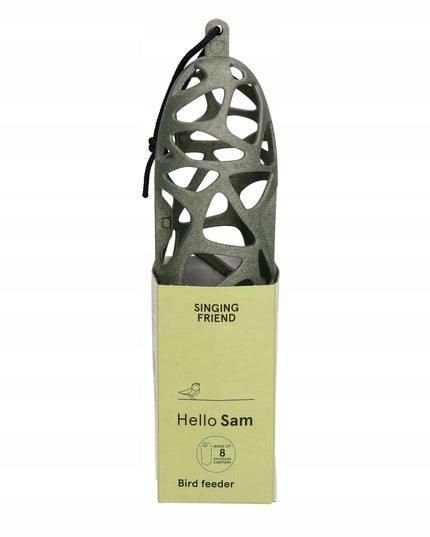 Lesyklėlė paukščiams HELLO SAM SINGING FRIEND + 15 riebalinių kulių