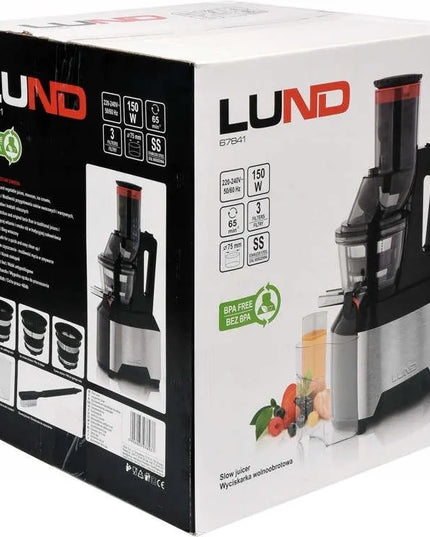 Lėtaeigė sulčiaspaudė LUND, juoda, 150 W, 67841