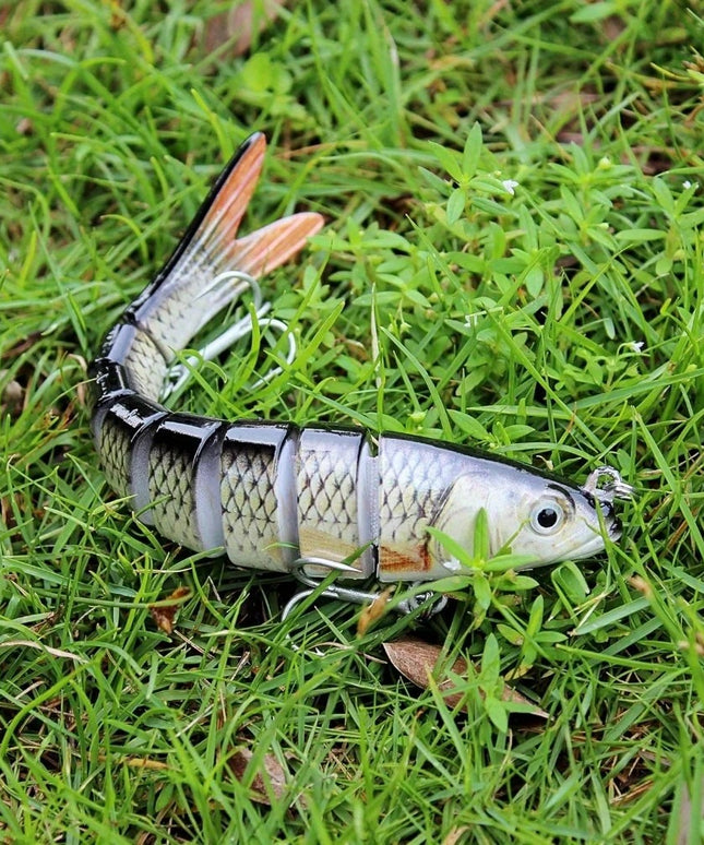 5 vnt. Lėtai Skęstantys Žvejybos Masalai Ešeriams, Upėtakiams, Lydekoms – 10 cm, 11 g, Gėlam ir Sūriam Vandeniui