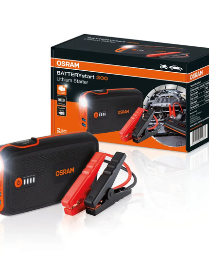 Ličio šuolinis užvediklis OSRAM BATTERYstart 300, 12V, 12000mAh
