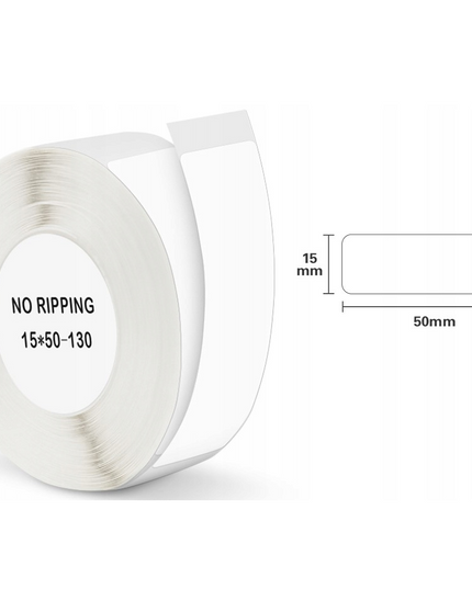 Lipdukai spausdintuvui Niimbot D110 15x50mm (Baltos Spalvos)