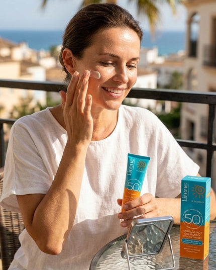Lirene drėkinamasis veido kremas su SPF50 filtru ir vitaminu E, 40 ml