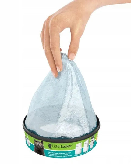 LitterLocker Design konteineris-šiukšliadėžė panaudotam kraikui su kastuvėliu + kasetė