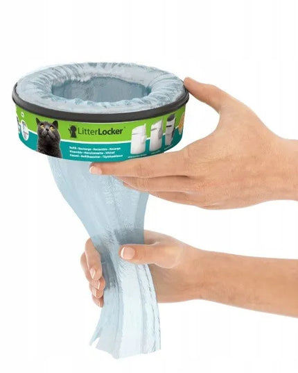 LitterLocker Design konteineris-šiukšliadėžė panaudotam kraikui su kastuvėliu + kasetė