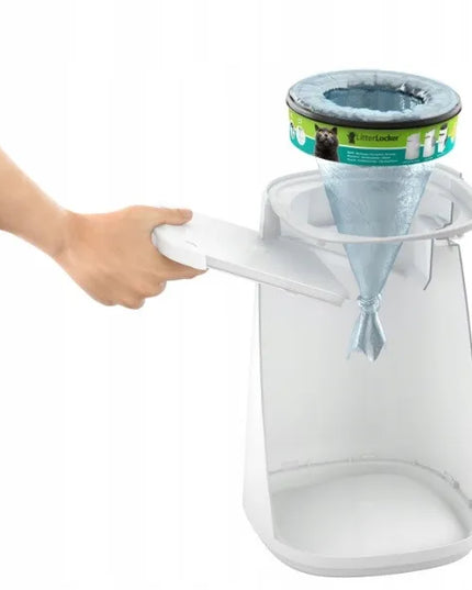 LitterLocker Design konteineris-šiukšliadėžė panaudotam kraikui su kastuvėliu + kasetė