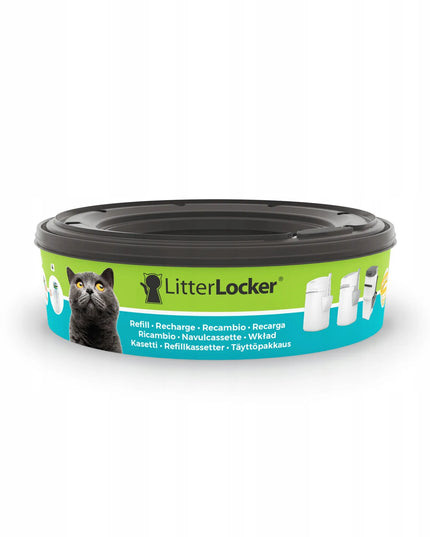 LitterLocker Design konteineris-šiukšliadėžė panaudotam kraikui su kastuvėliu + kasetė