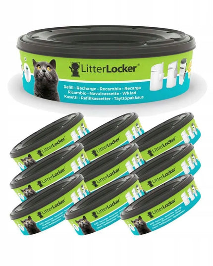 LitterLocker Refill – keičiamos kasetės atliekų konteineriui: 9 vnt.