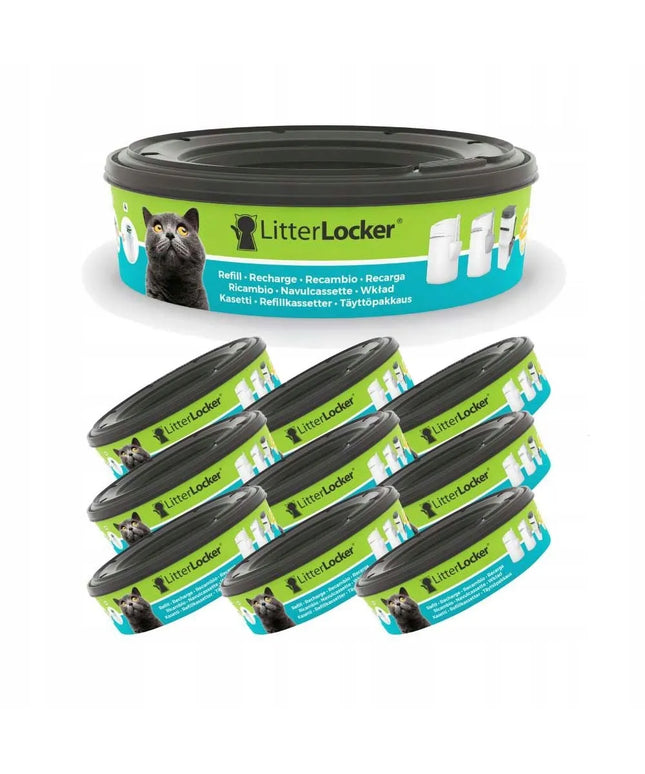 LitterLocker Refill – keičiamos kasetės atliekų konteineriui: 9 vnt.