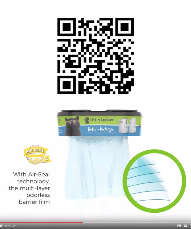 LitterLocker Refill – pakaitinė kasetė šiukšlių konteineriui: 1 vnt.